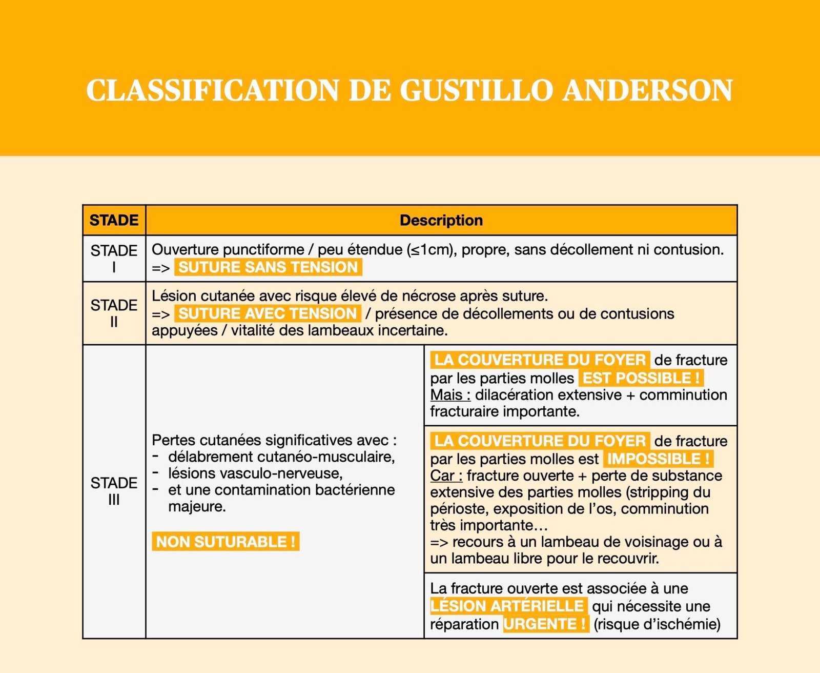 Classification De Gustillo Anderson NPEM Classification De Gustillo Anderson NPEM